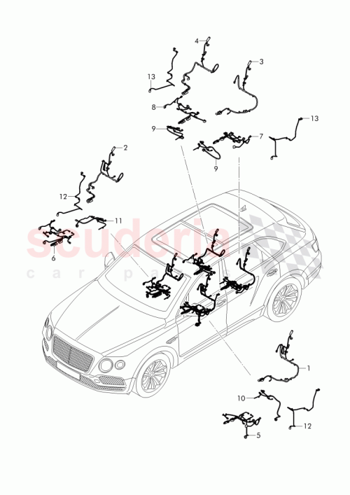 Part Diagram for Bentley 36A971369BD