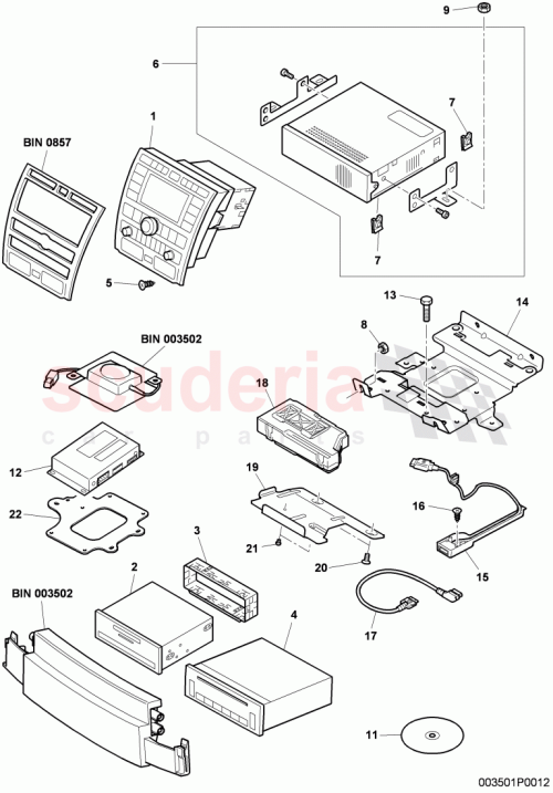 Part Diagram for Bentley 3W7 907 316 A