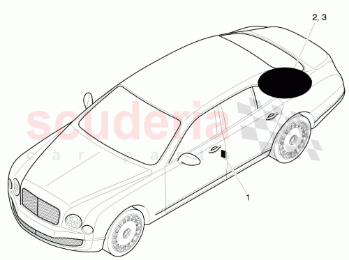 Part Diagram for Bentley 3Y0 010 000 T