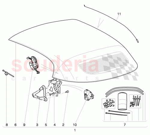 Part Diagram for Bentley 3W7871011C