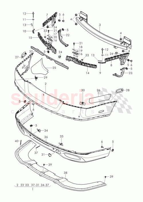 Part Diagram for Bentley 3W3 807 417 CA
