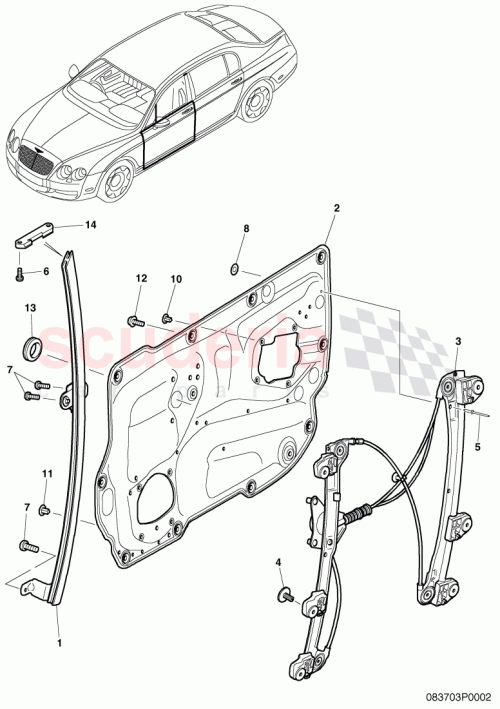 Part Diagram for Bentley 155853120
