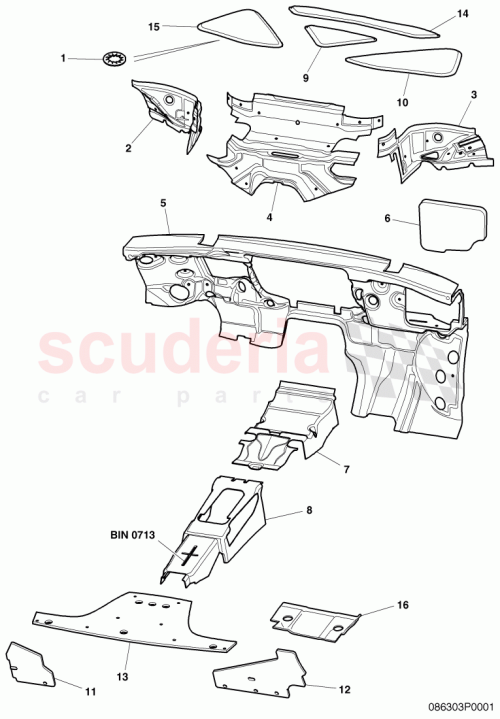 Part Diagram for Bentley 3W7864784
