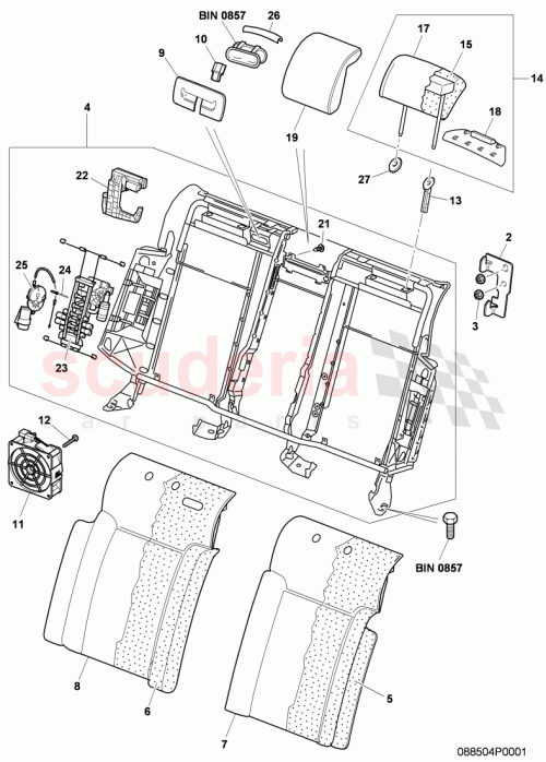Part Diagram for Bentley 3D5885154D