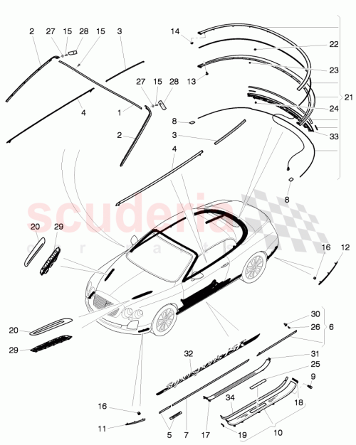 Part Diagram for Bentley 3W8853750A