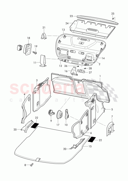 Part Diagram for Bentley 3W8 867 601 AG