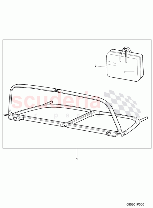 Part Diagram for Bentley 3W7862951L