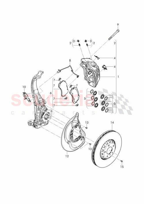 Part Diagram for Bentley 4M0698151BN