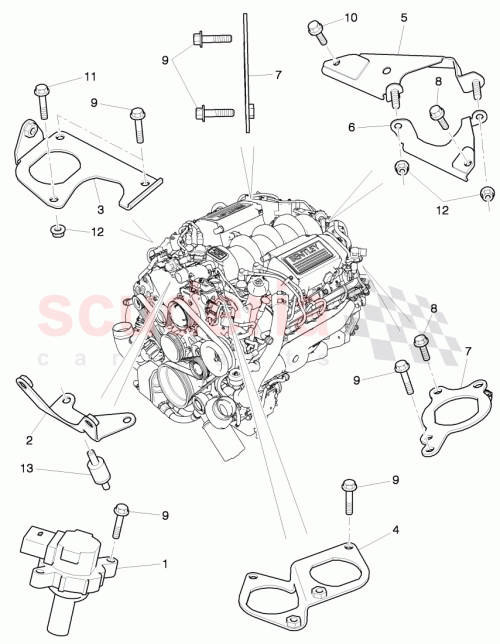 Part Diagram for Bentley 07V 905 115 A