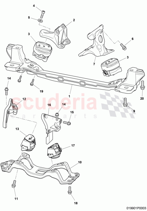 Part Diagram for Bentley 3W0399263G