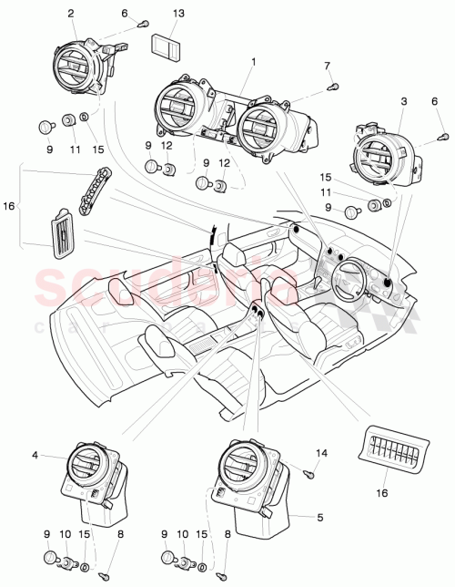 Part Diagram for Bentley 3W0 819 202 F