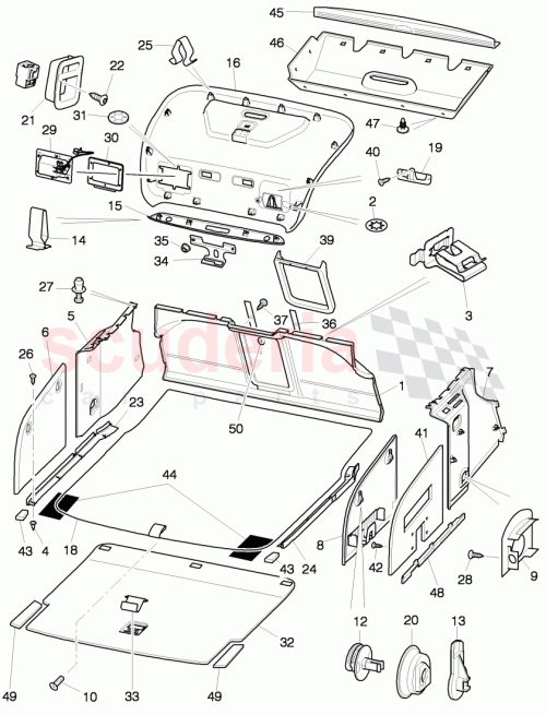 Part Diagram for Bentley 3W5863555A