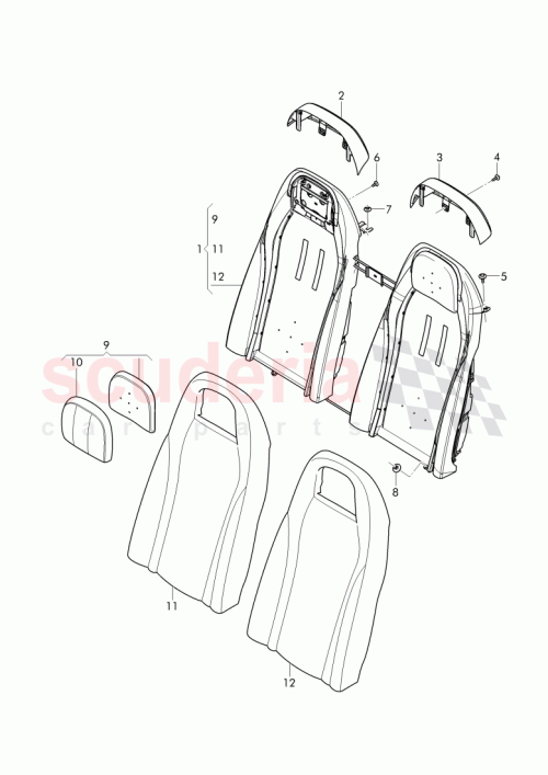 Part Diagram for Bentley 3W7 885 806 R