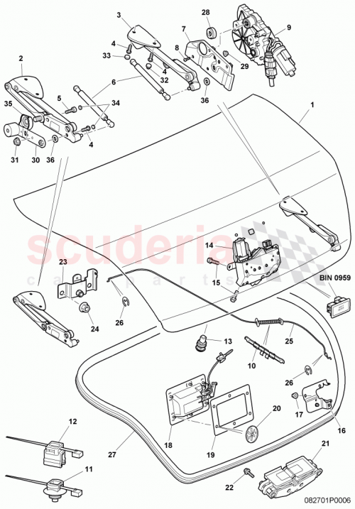 Part Diagram for Bentley 3W0 827 505 A