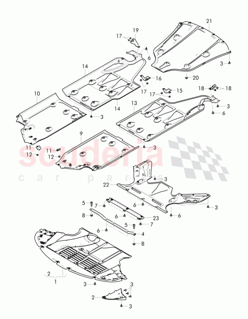 Part Diagram for Bentley 3W3 825 198 B