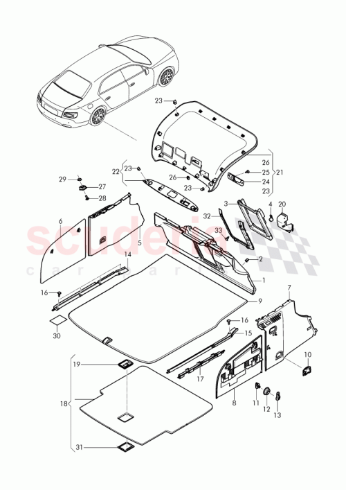 Part Diagram for Bentley 4W0 867 601 J