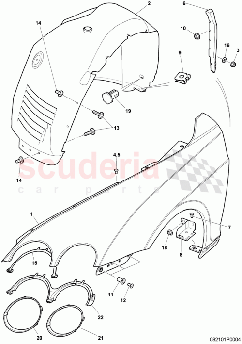 Part Diagram for Bentley 3W7809958A