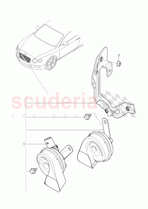 Part Diagram for Bentley 3W0 951 167 G