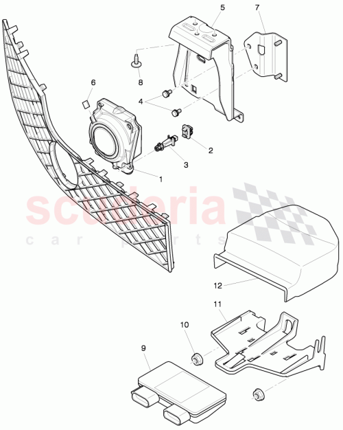 Part Diagram for Bentley 3W0 907 574 E