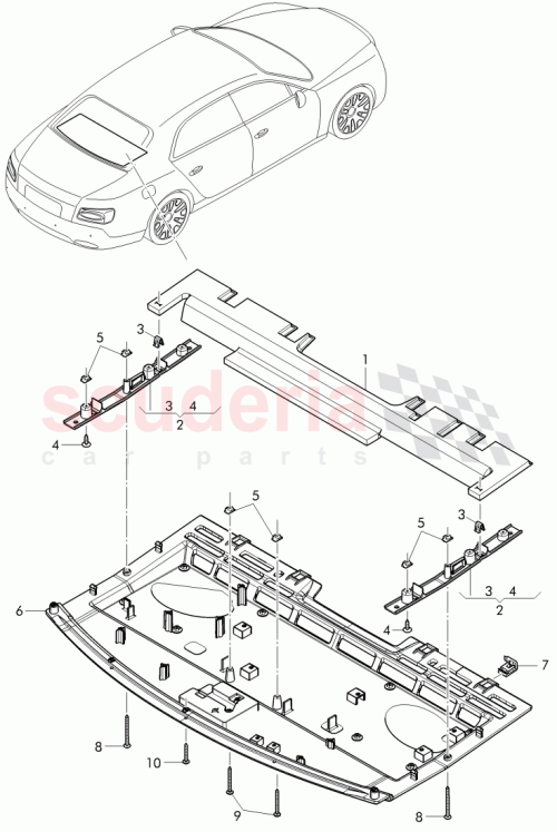Part Diagram for Bentley 4W0 867 159