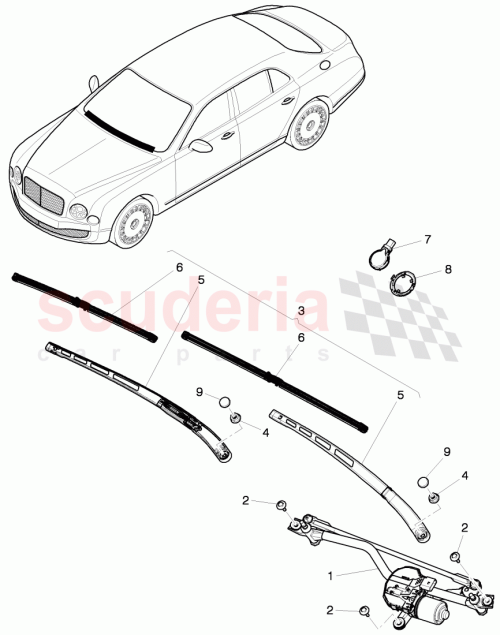 Part Diagram for Bentley 3Y2955426