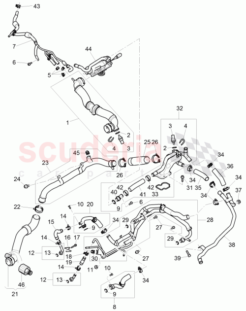 Part Diagram for Bentley 3W0122051D