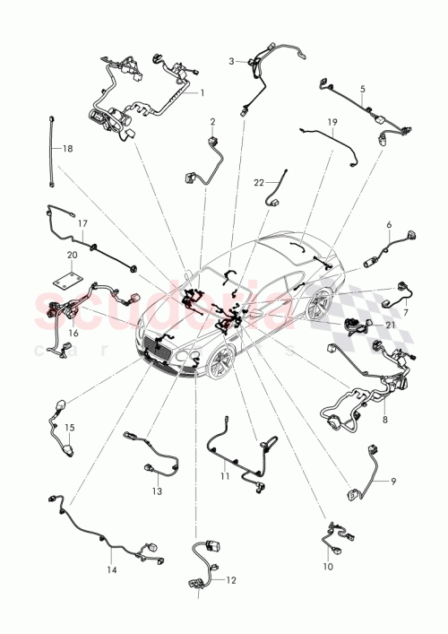 Part Diagram for Bentley 3W3 971 610 C