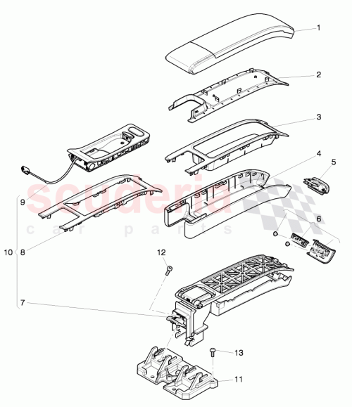Part Diagram for Bentley 3Y0 864 400