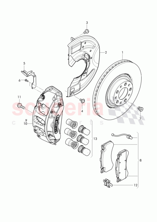 Part Diagram for Bentley 3Y0615301A
