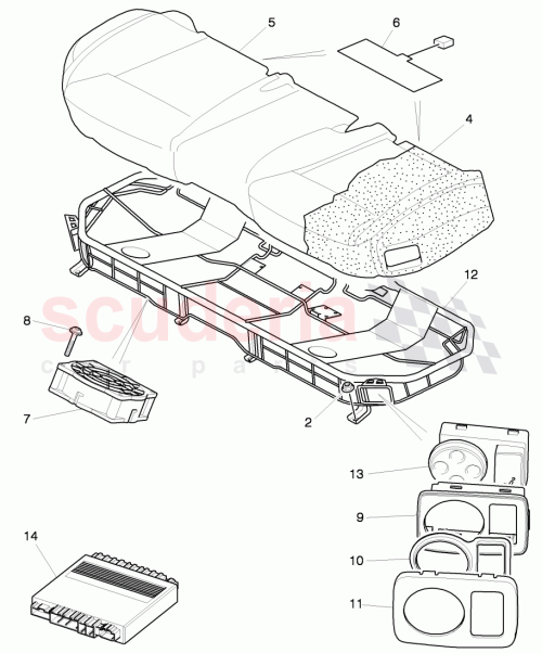 Part Diagram for Bentley 3W5885171A