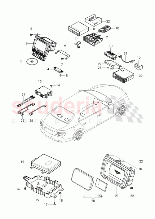 Part Diagram for Bentley 3W0 919 859 CN