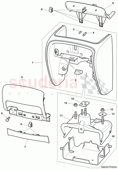Part Diagram for Bentley 3W7863764