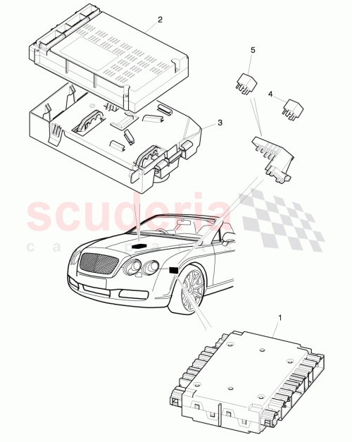 Part Diagram for Bentley 3W8907307A