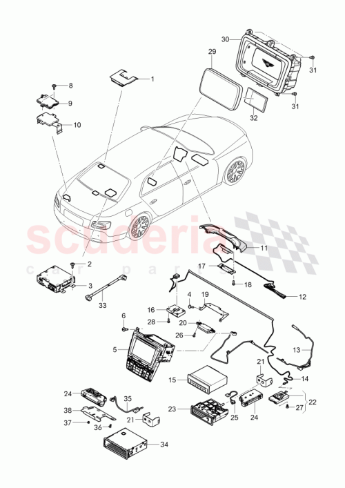 Part Diagram for Bentley 3W0 907 538