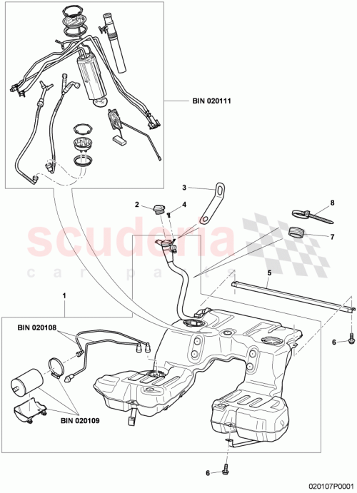 Part Diagram for Bentley 3W8201021K