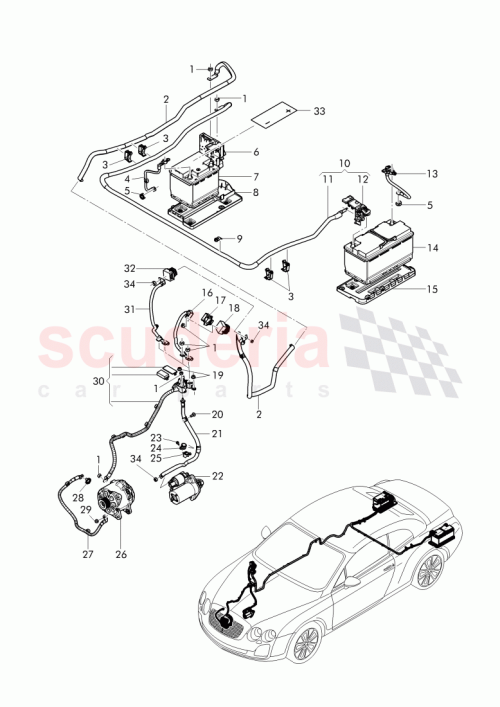 Part Diagram for Bentley 3W0971228G