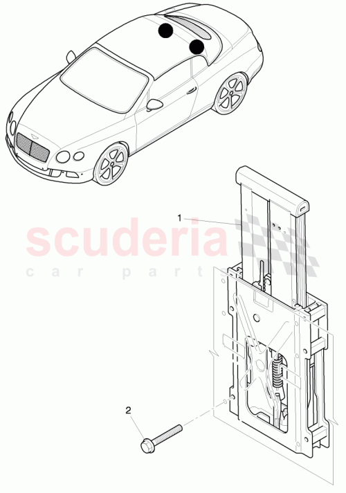 Part Diagram for Bentley 3W7 880 077 F