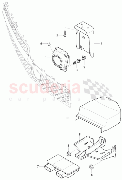 Part Diagram for Bentley 3C0907179B