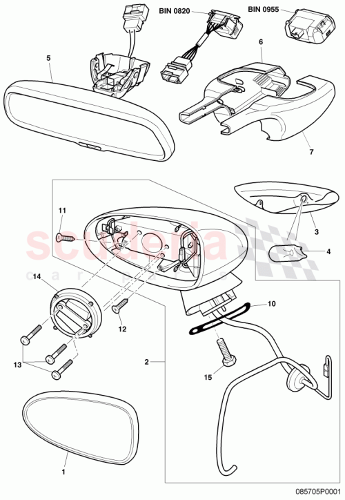 Part Diagram for Bentley 3W1857528