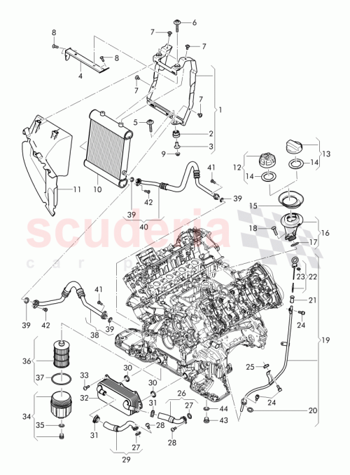 Part Diagram for Bentley 4W0 117 021