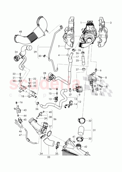Part Diagram for Bentley 1K0 121 093 CB