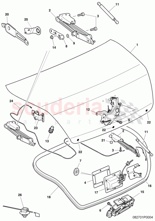 Part Diagram for Bentley 3W5827550B