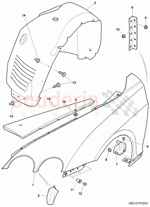 Part Diagram for Bentley 3W8 809 958 E