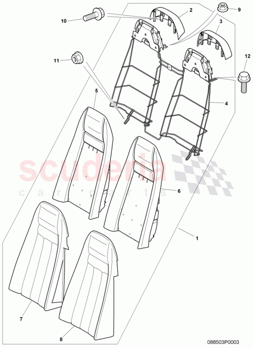 Part Diagram for Bentley 3W7885805