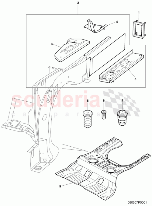 Part Diagram for Bentley 3W8 813 115 E