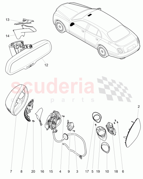 Part Diagram for Bentley 3Y0857333A