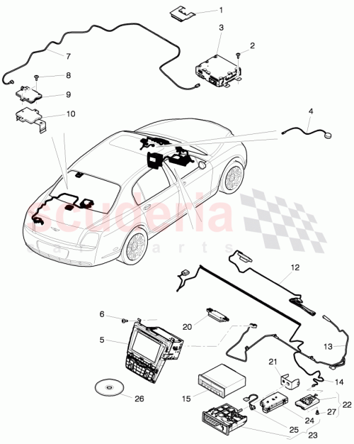 Part Diagram for Bentley 3W0 035 504 C