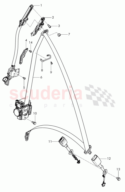 Part Diagram for Bentley 3D7 857 819