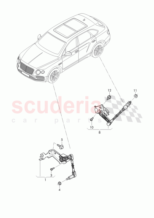 Part Diagram for Bentley 4M0941285D