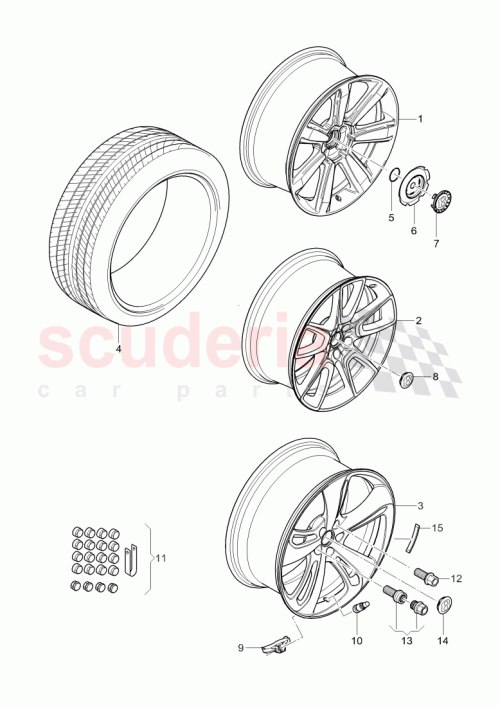 Part Diagram for Bentley 3W0 601 025 EG